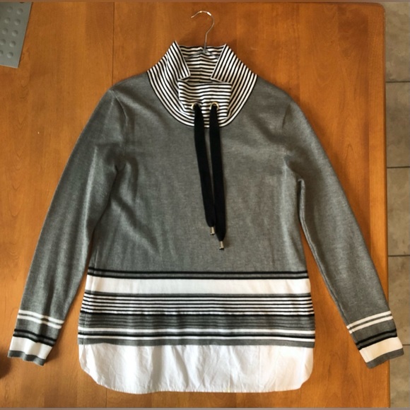 San Francisco Mockneck Striped Sweater - Picture 4 of 12
